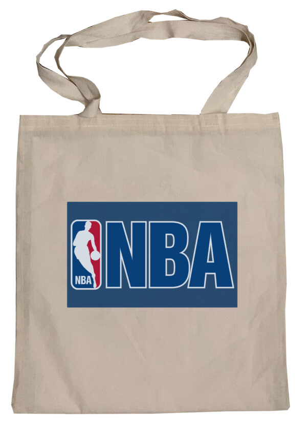 Flag  NBA Logo Tote Bag Reusable For Shoulder / Grocery / Shopping / Vinyl Records 15.5 x 13.5 in (One Sided) (014) Backpacks