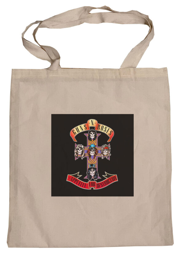 Flag  Guns N Roses “Appetite For Destruction” (1) Tote Bag Reusable For Shoulder / Grocery / Shopping / Vinyl Records 15.5 x 13.5 in (One Sided) (021) Backpacks