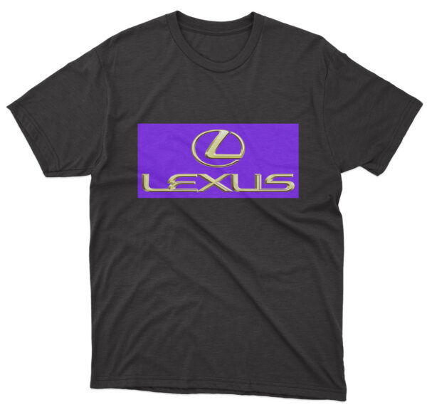 Flag  Lexus Black T-Shirt – Unisex – 100% Cotton – S | M | L | XL | XXL – #0047 Automotive Flags and Banners