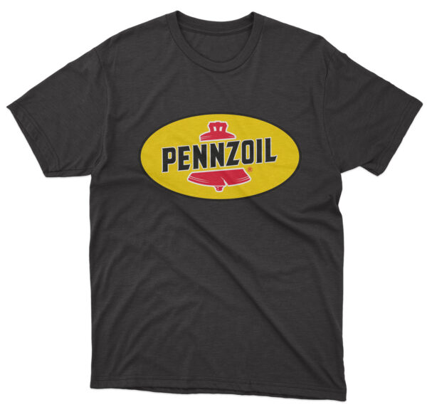 Flag  Pennzoil Black T-Shirt – Unisex – 100% Cotton – S | M | L | XL | XXL – #0098 Automotive Flags and Banners