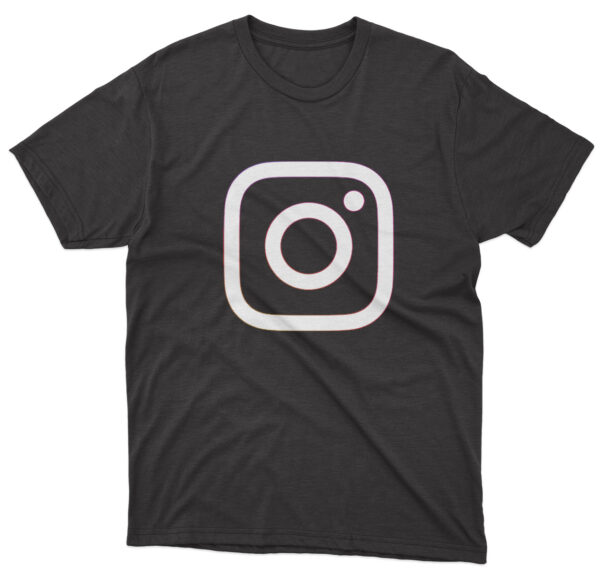 Flag  Instagram Black T-Shirt – Unisex – 100% Cotton – S | M | L | XL | XXL – #0144 Automotive Flags and Banners