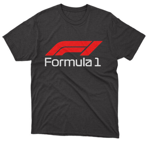Flag  F1 Formula 1 Black T-Shirt – Unisex – 100% Cotton – S | M | L | XL | XXL – #0152 Automotive Flags and Banners