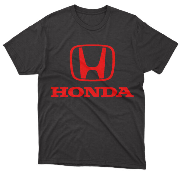 Flag  Honda Black T-Shirt – Unisex – 100% Cotton – S | M | L | XL | XXL – #0167 Automotive Flags and Banners