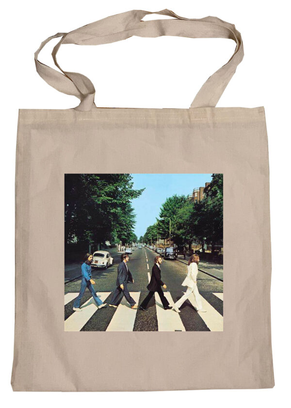 Flag  The Beatles “Abbey Road” Tote Bag Reusable For Shoulder / Grocery / Shopping / Vinyl Records 15.5 x 13.5 in (One Sided) (095) Backpacks