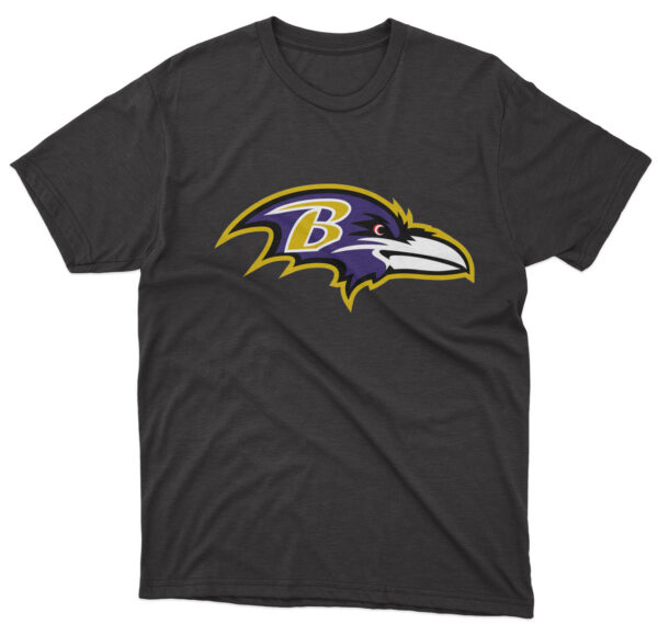 Flag  Baltimore Ravens Black T-Shirt – Unisex – 100% Cotton – S | M | L | XL | XXL – #0187 Automotive Flags and Banners