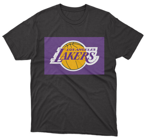 Flag  Los Angeles Lakers Black T-Shirt – Unisex – 100% Cotton – S | M | L | XL | XXL – #0216 Automotive Flags and Banners