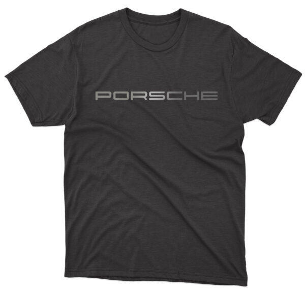 Flag  Porsche (Silver Letters) T-Shirt – Unisex – 100% Cotton – S | M | L | XL | XXL – #0271 Automotive Flags and Banners