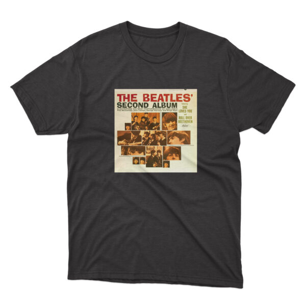 Flag  The Beatles “Second Album” Black T-Shirt – Unisex – 100% Cotton – S | M | L | XL | XXL Automotive Flags and Banners