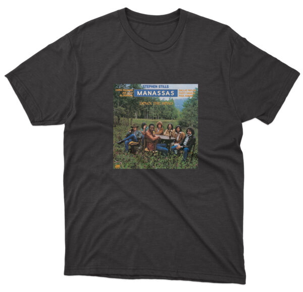 Flag  Stephen Stills + Manassas – Down The Road – T-Shirt – S | M | L | XL | XXL Music T-Shirts
