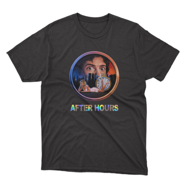 Flag  After Hours (1985 Movie Poster) Premium Culture Graphic T-Shirt – Modern Urban Streetwear Music / TV / Movies Tees