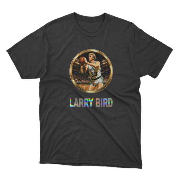 Flag  Larry Bird Premium Sports Culture Graphic Tee – Modern Urban Streetwear Sports T-Shirts