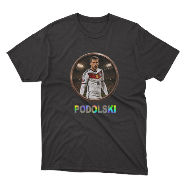 Flag  Lukas Podolski (Football / Soccer) Premium Sports Culture Graphic Tee – Modern Urban Streetwear Sports T-Shirts