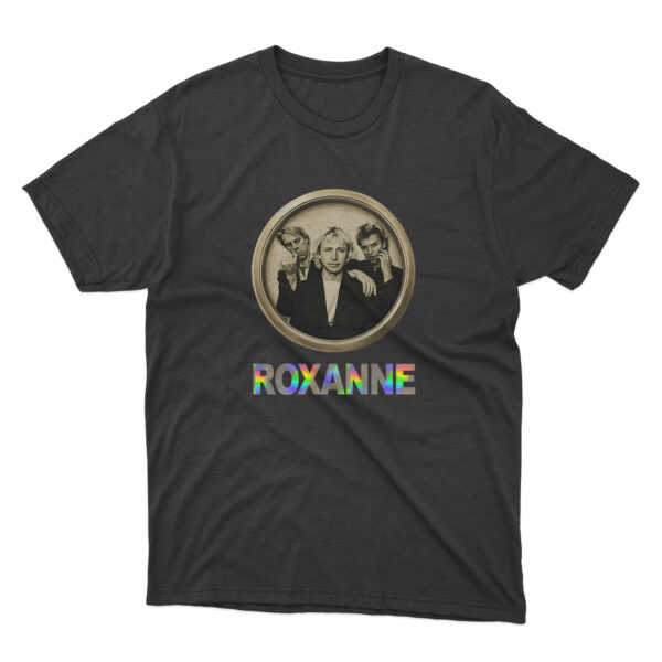 Flag  The Police “Roxanne” (Single) Premium Culture Graphic T-Shirt – Modern Urban Streetwear Retro Single Covers Tees