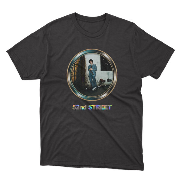 Flag  Billy Joel “52nd Street” Premium Holographic Graphic T-Shirt – Modern Urban Streetwear Billy Joel
