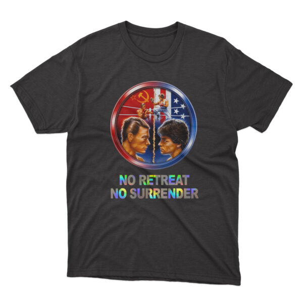 Flag  No Retreat No Surrender (1985 Movie Poster) Premium Culture Graphic T-Shirt – Modern Urban Streetwear Music / TV / Movies Tees